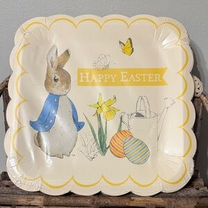 NIP! MERI MERI Beatrix Potter PETER RABBIT EASTER Disposable PAPER PLATES